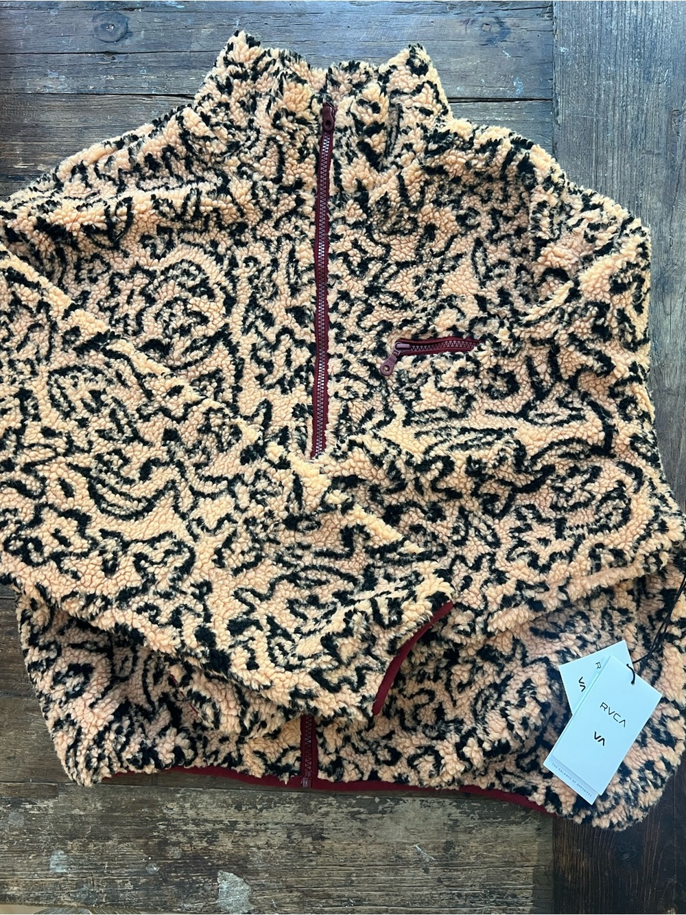 NWT RVCA "Oh Hush Sherpa Jacket" Sz Med